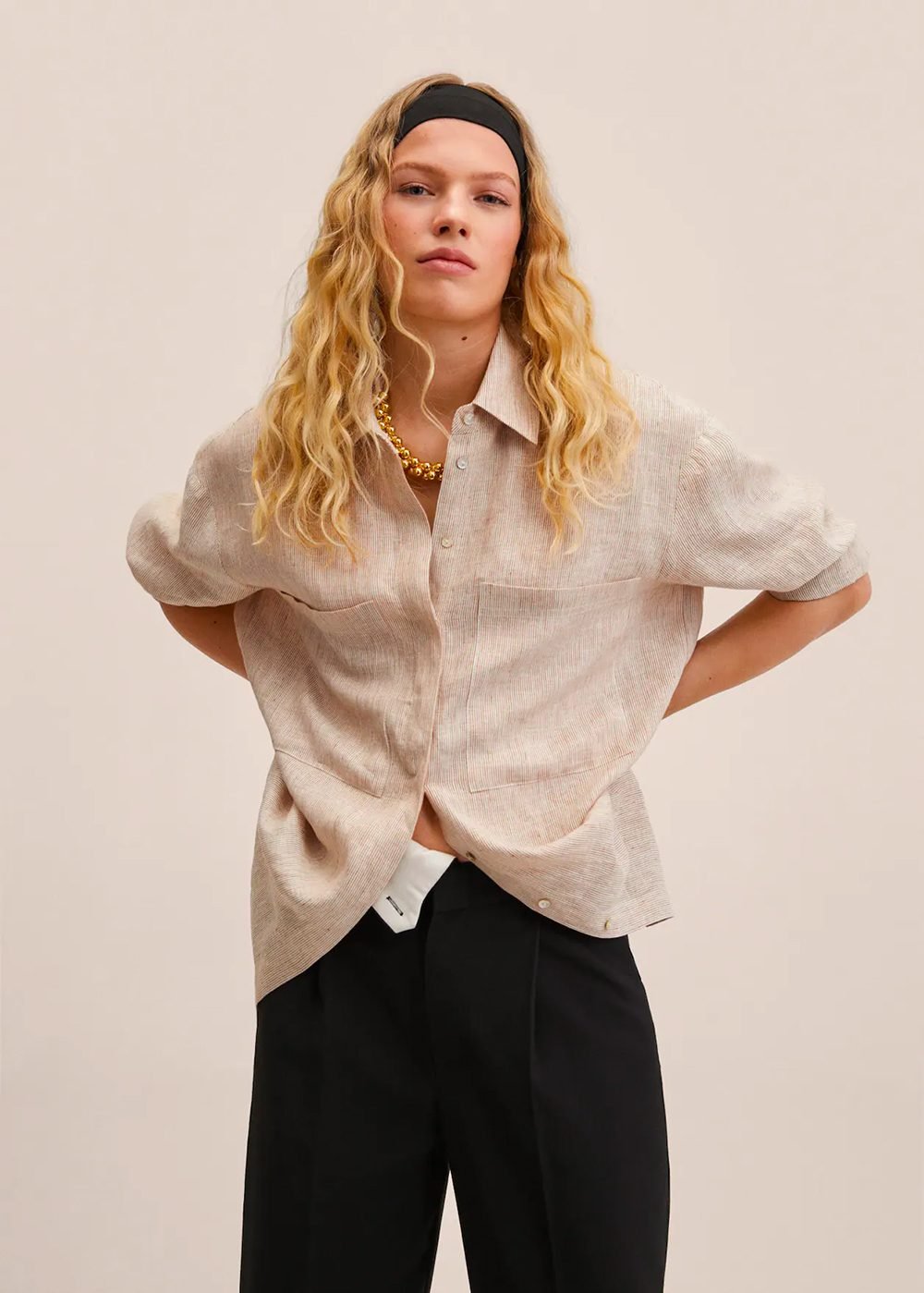 Linen oversize shirt
